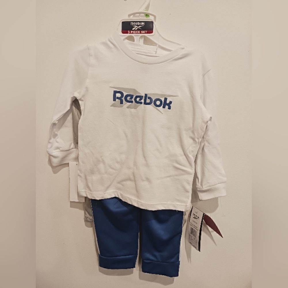 3 for $26 - Reebok Boy's Athletic 3 Piece Set Shirt Pants Shirt